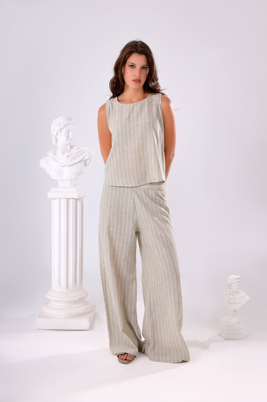 Linen Luxe Wide-Leg Set