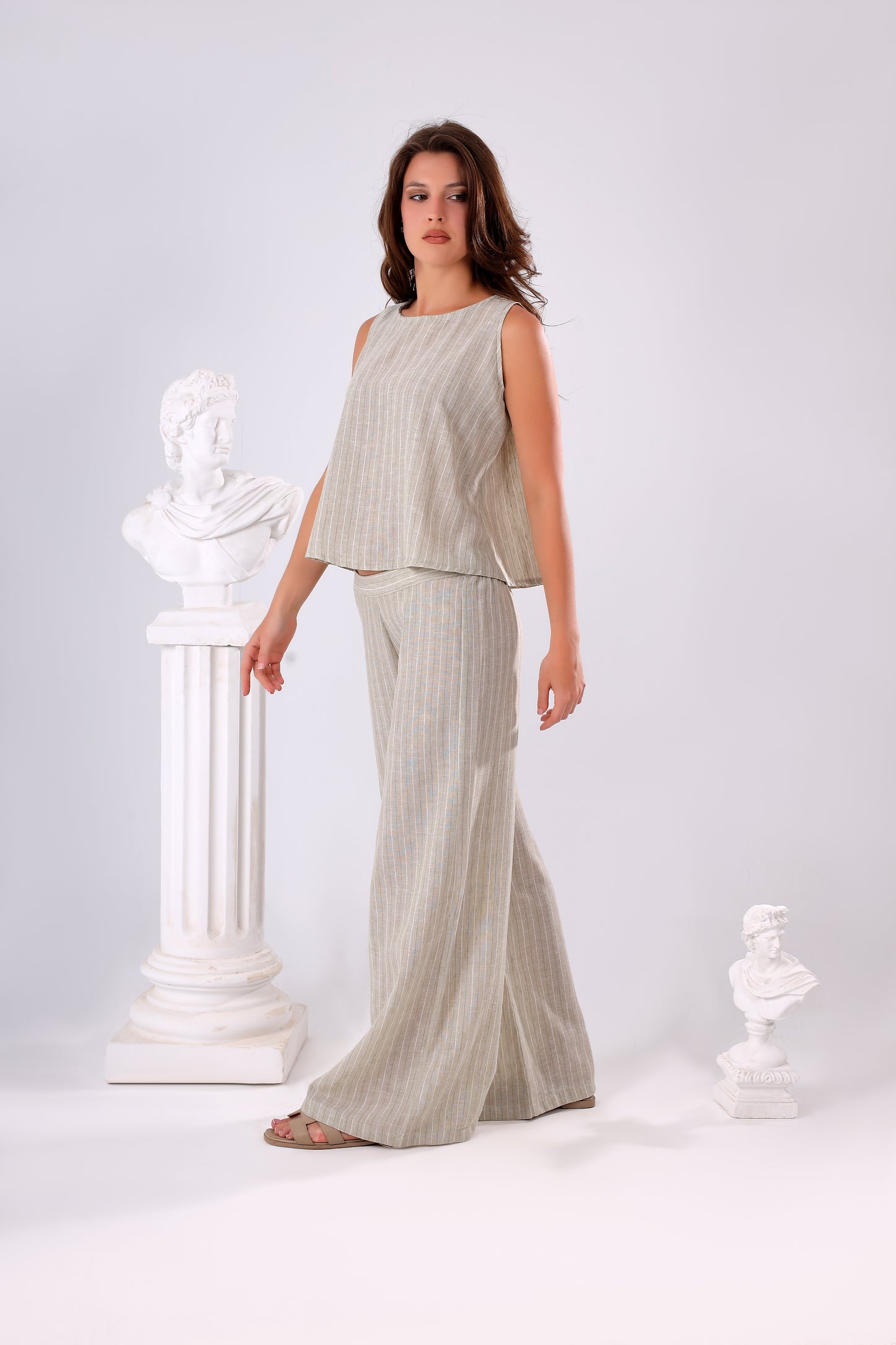 Linen Luxe Wide-Leg Set