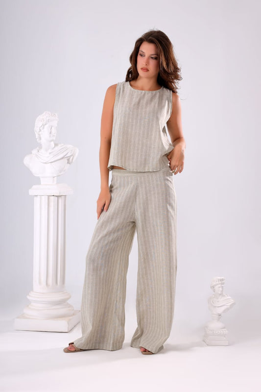 Linen Luxe Wide-Leg Set